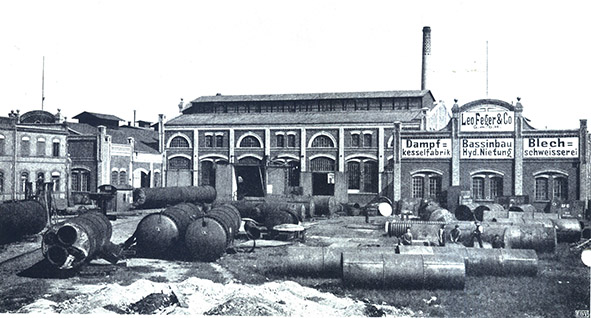 Fa. Leo Feger - Dampf-Kesselfabrik, Bassinbau, Blechschweißerei (ca. 1913)
