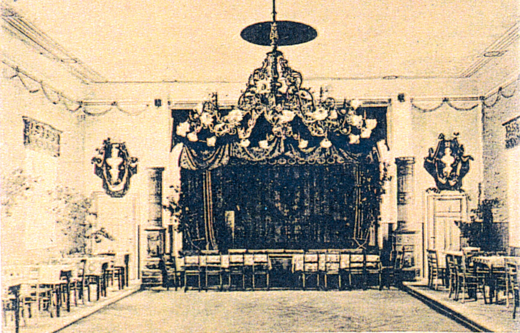 1890-1900, Saal in der Broihan-Schenke von Bernhard Schunke